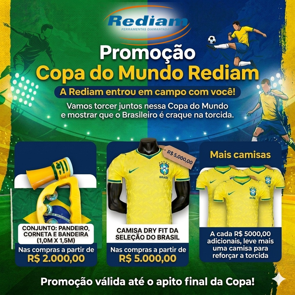 Promoção Copa do Mundo Rediam